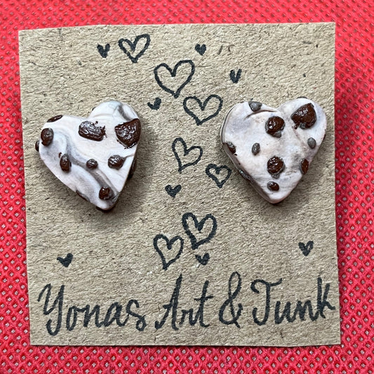 Chocolate Chip Cookie Stud Earrings