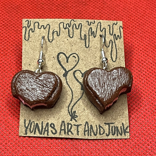 Chocolate Truffle Dangling Earrings