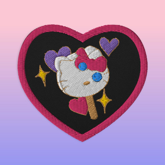 Kitty Pop Embroidered Patch