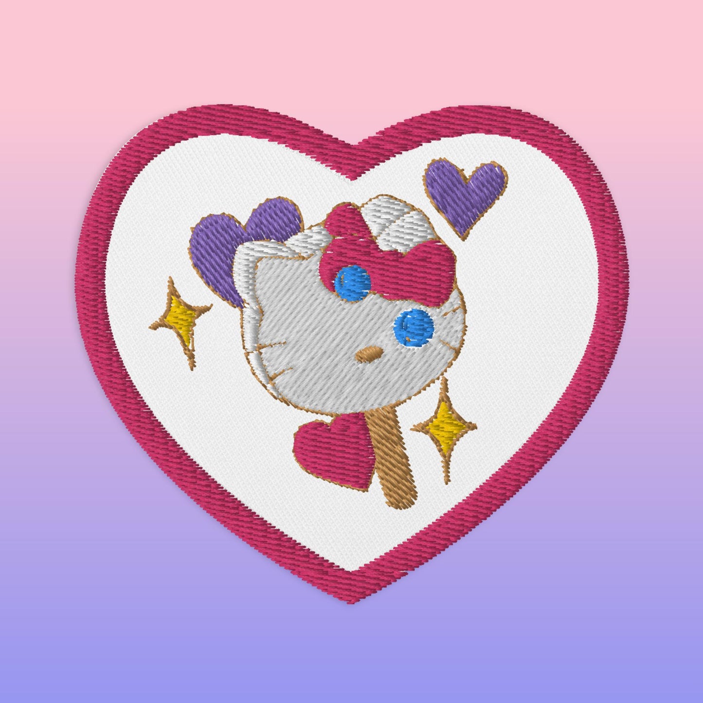 Kitty Pop Embroidered Patch