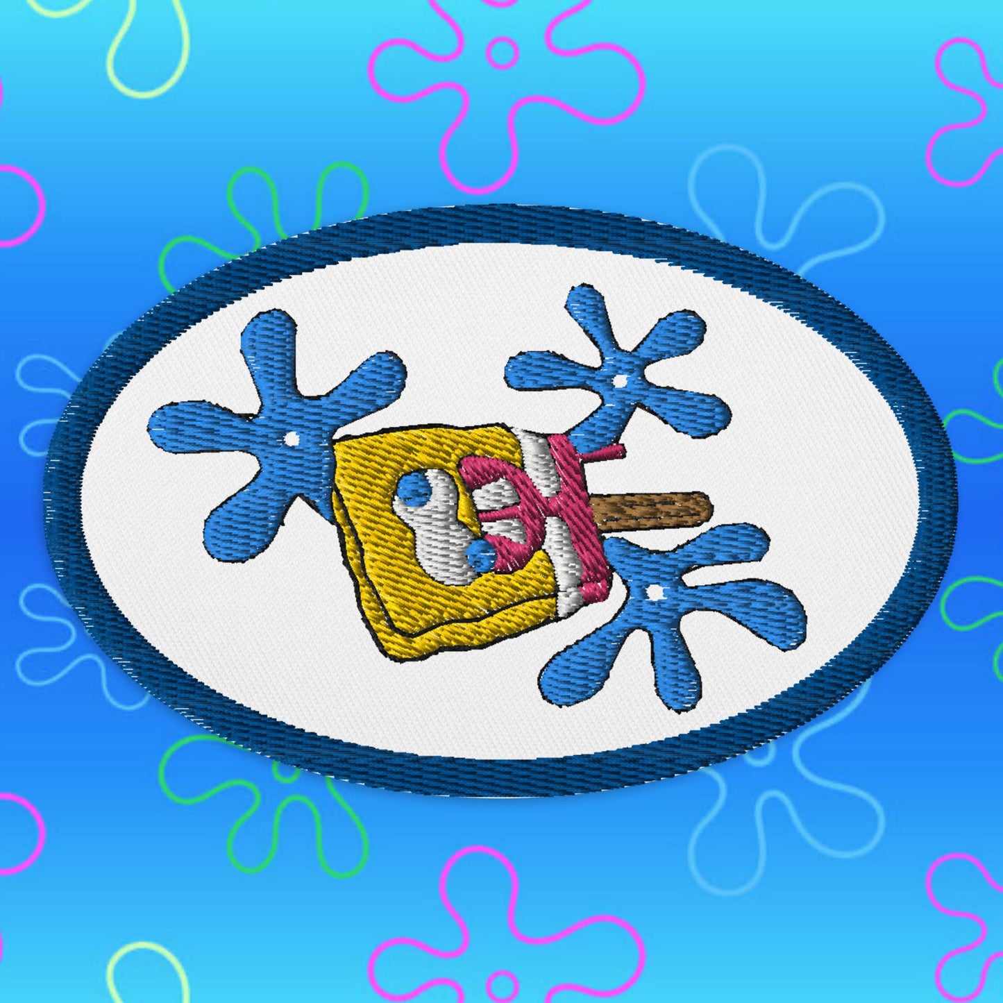 SpongePop Embroidered Patch