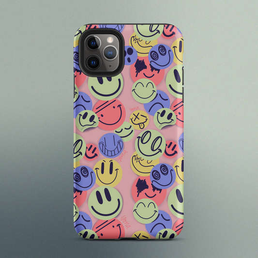 Smiley Stickers Tough Case for iPhone®