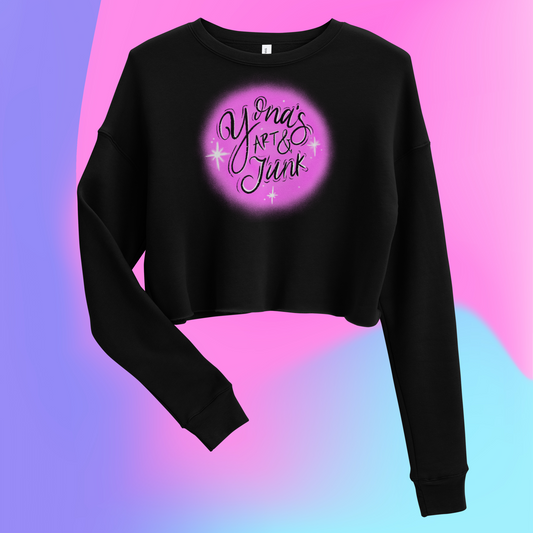 Airbrush Diva Crop Sweatshirt